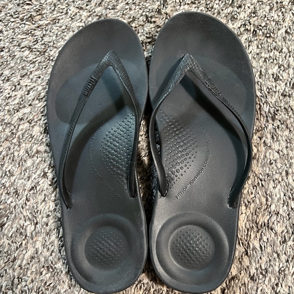 Black FitFlop flip flops